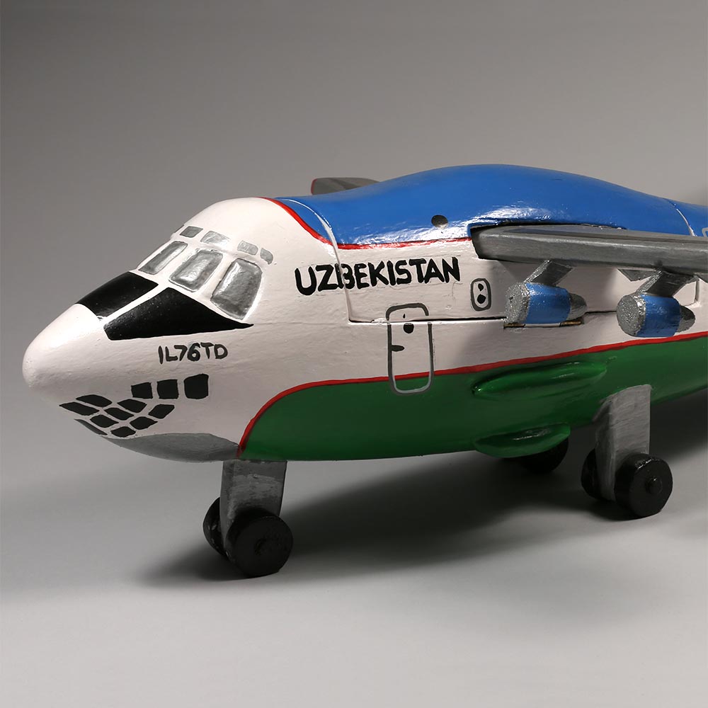Kazakhstan Airlines Ilyushin IL-76 Miniature Coffin by Paa Joe
