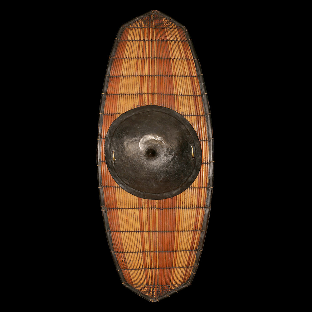 Cane Shield with Metal Disc Ngbengbe Congo