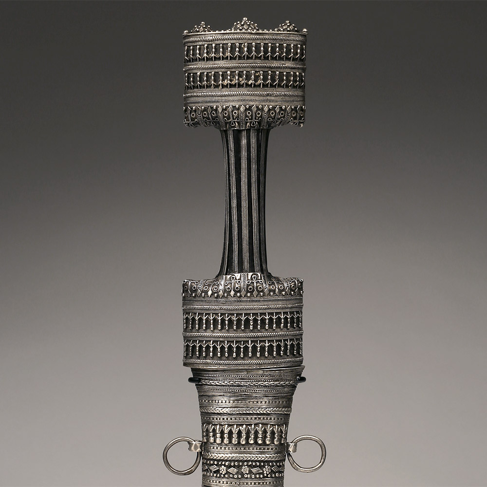Silver and Wootz Steel Kurdish Dagger, Ottoman Empire