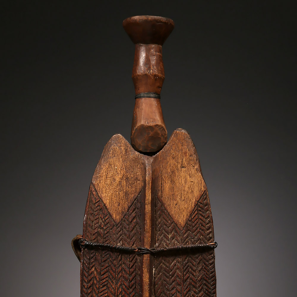 Inauthentic short sword in sheath, Luba, DR Congo
