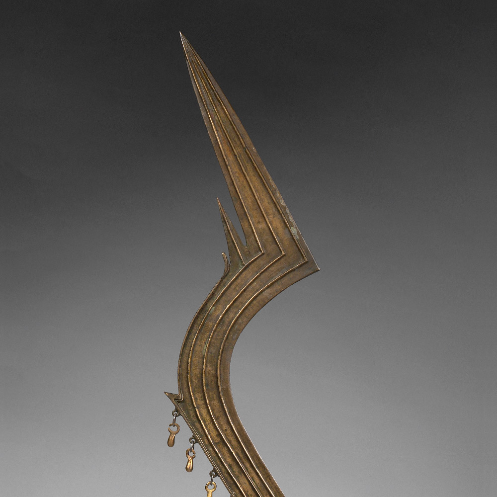 Brass Temple Knife, South India