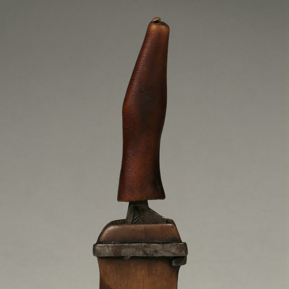 Miniature Asymmetrical Knife in Sheath, Luba / Songye