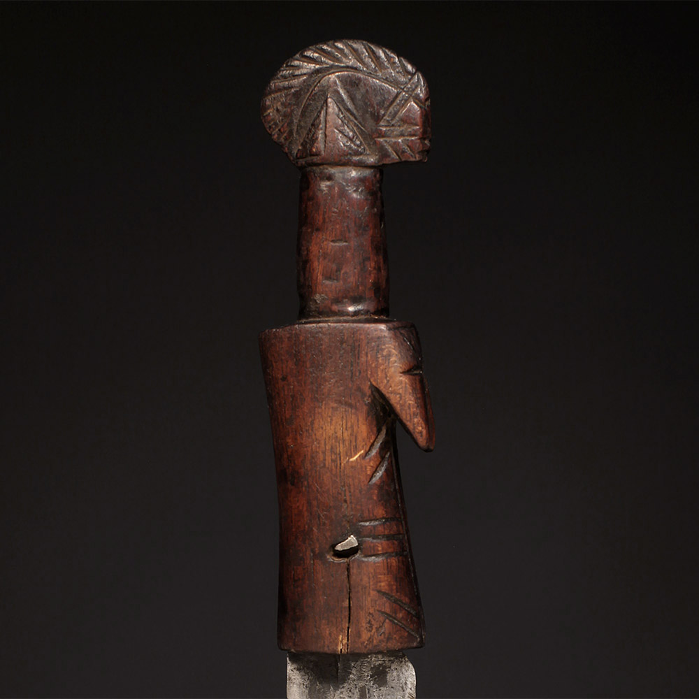 Knife with Sheath and Female Figure Mossi, Burkina Faso